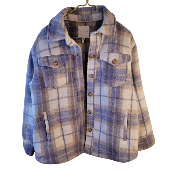 Avec les Filles plaid shacket - L. J51 - Picture 2 of 9